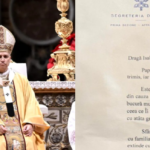 scrisoarea-pe-care-i-a-trimis-o-papa-leon-al-xiv-lea-unei-fetite-din-bucuresti,-in-noaptea-de-craciun.-isabela-ii-trimisese-un-desen